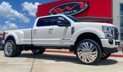 2022 White Ford F350 Dually