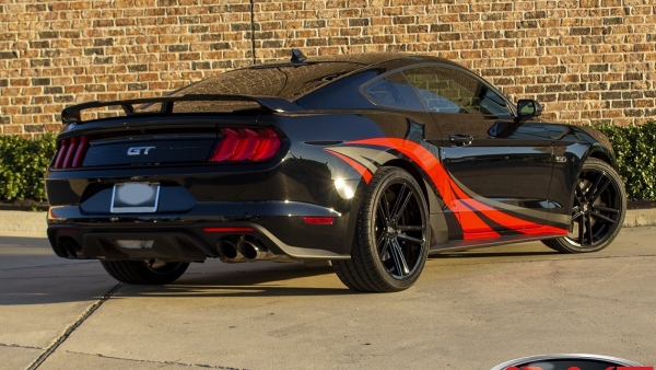 Black with Graphics 2020 Ford Mustang GT