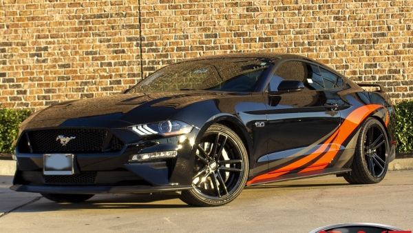 Black with Graphics 2020 Ford Mustang GT