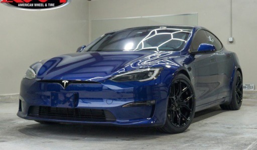 Blue Tesla Model S