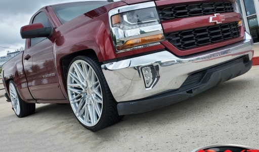 Maroon Chevrolet Silverado 1500