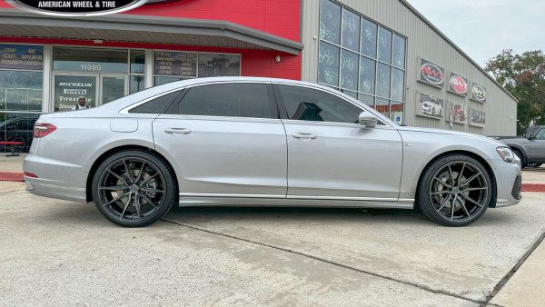 Silver Audi A8L