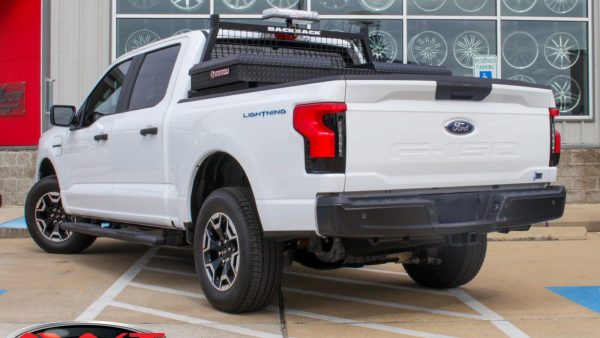 White 2023 Ford F150 Lightning Fleet